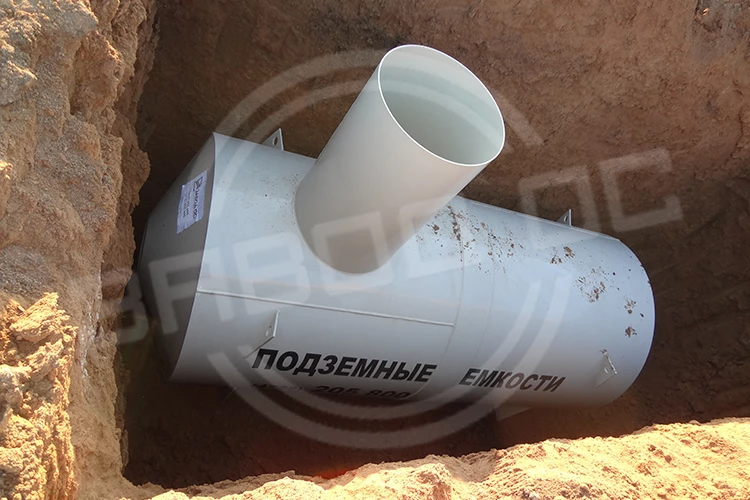 Установка подземных ёмкостей для воды
