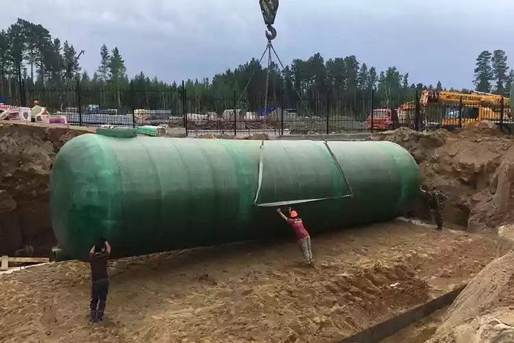 Установка и подключение пожарного резервуара